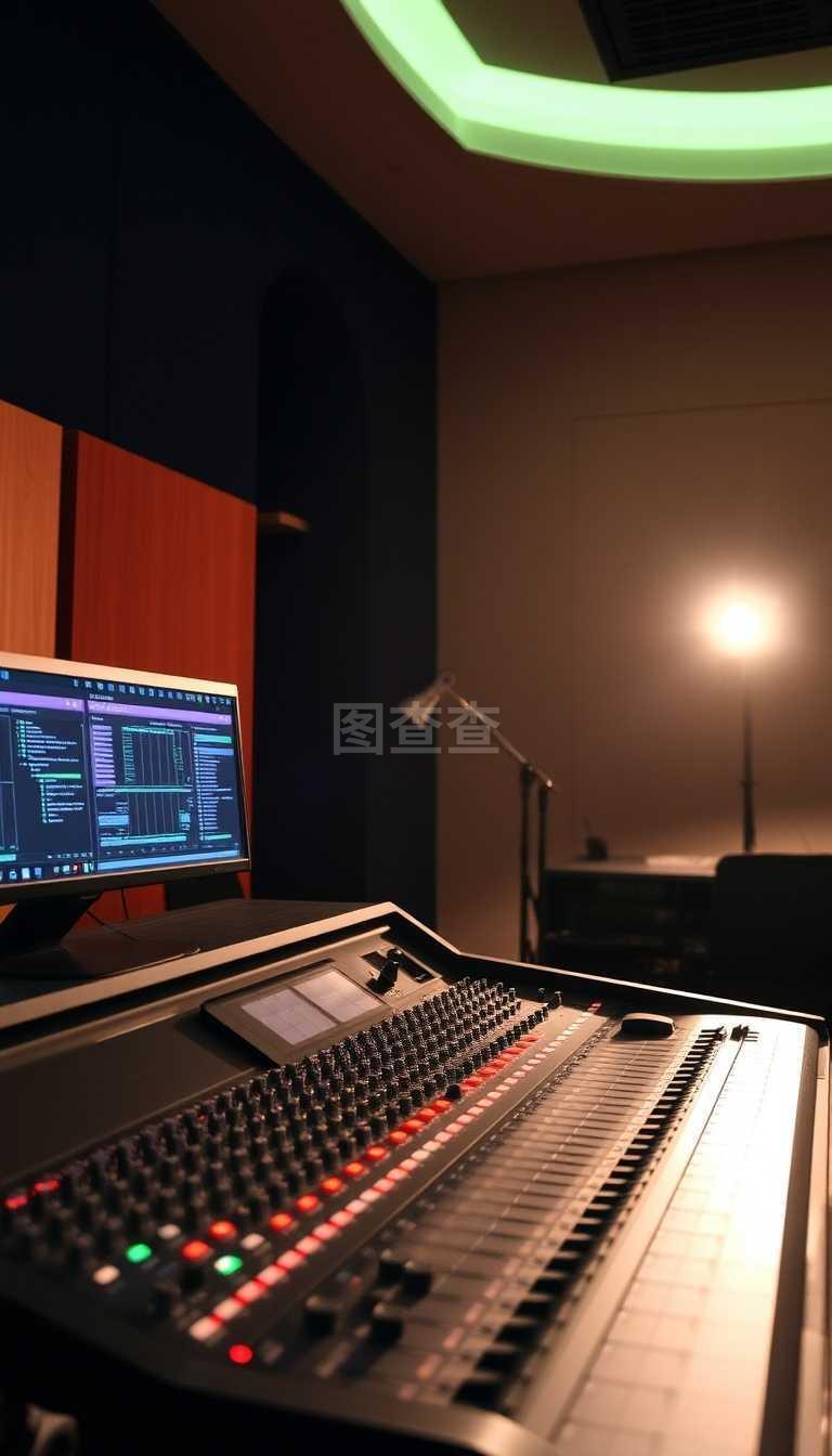 录音棚混音台专业音乐制作